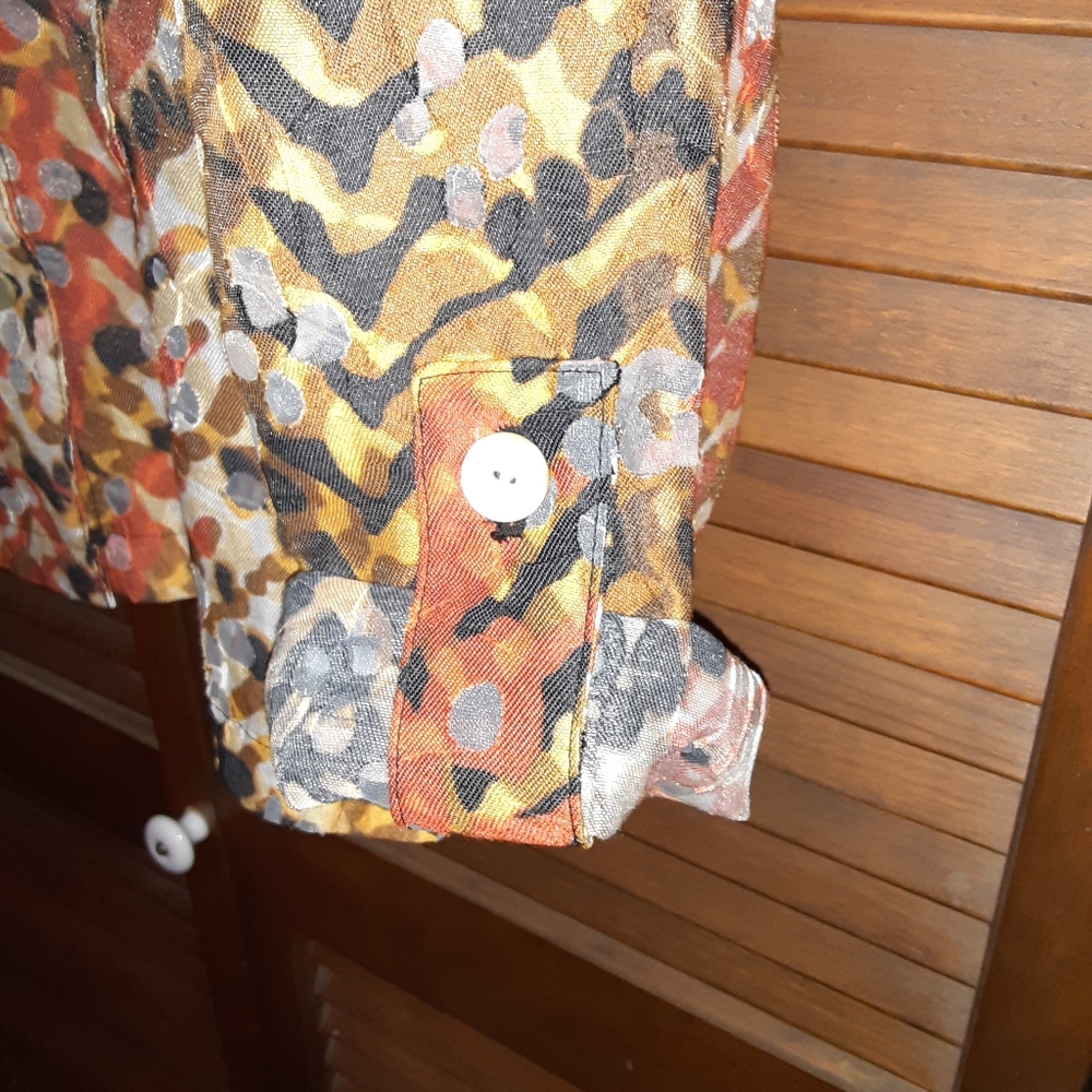 Ruby Rd Colorful Sheer Jacket - Picture 4 of 9